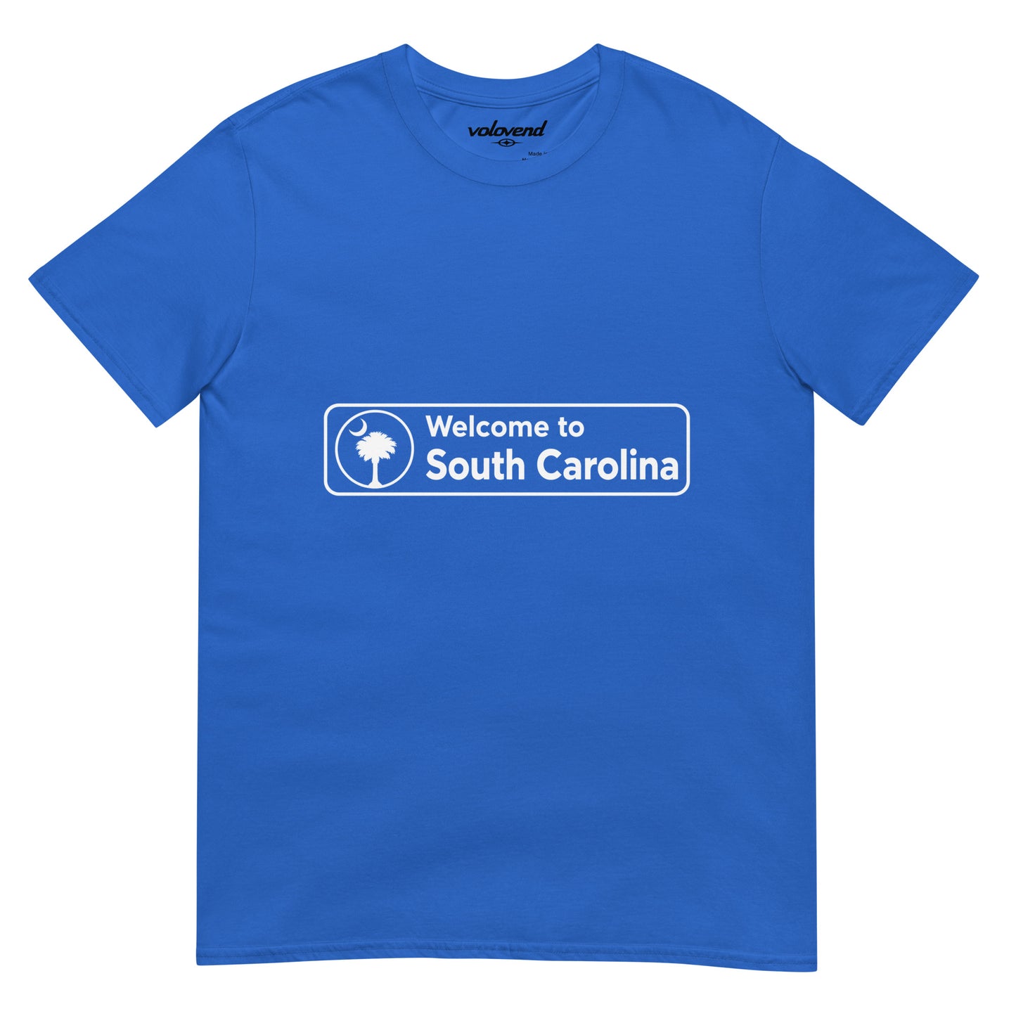 Welcome to South Carolina palmetto tree and crescent graphic T-shirt