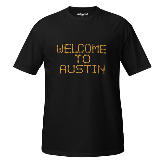 Welcome to Austin marquee light graphic T-shirt