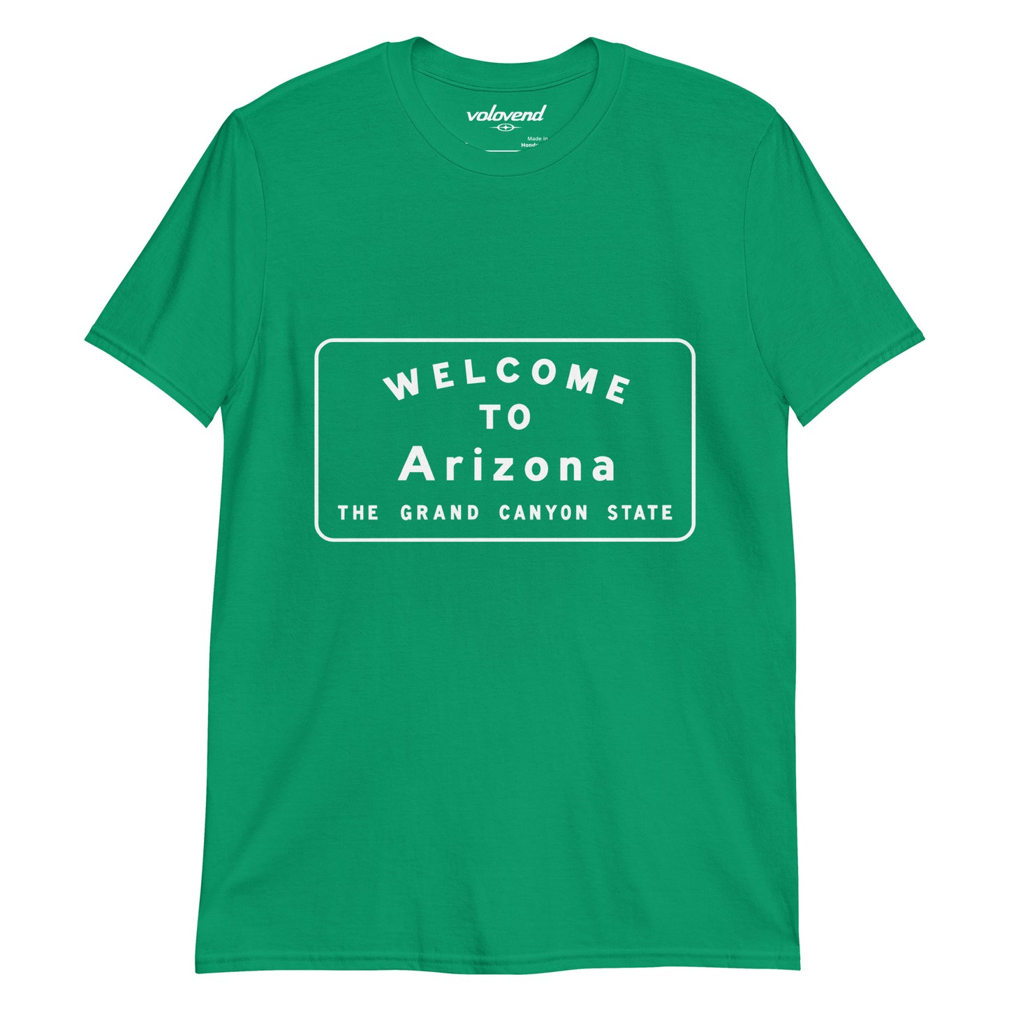 Welcome to Arizona Grand Canyon State road sign graphic T-shirt